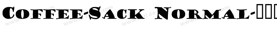 Coffee-Sack Normal字体转换